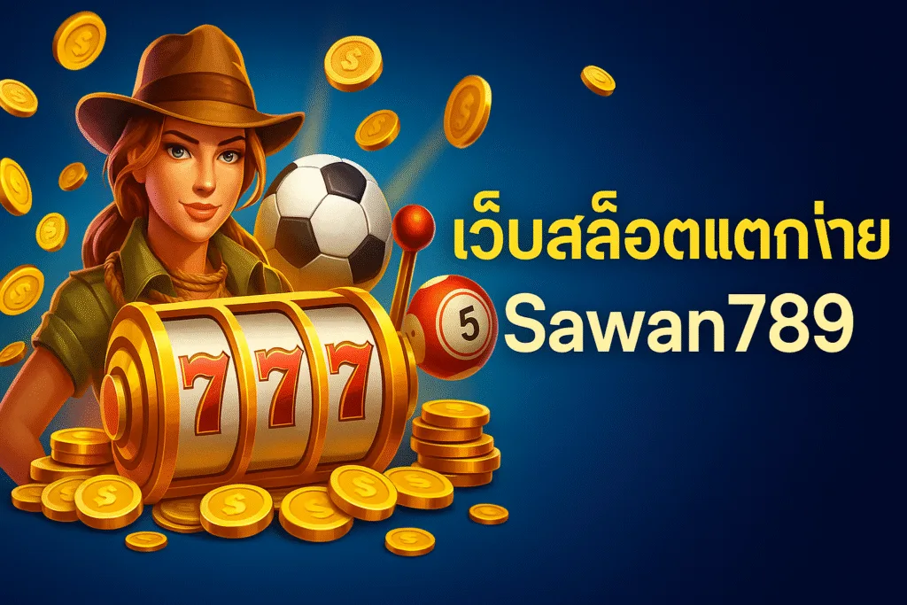แบนเนอร์แสดงภาพรวมของ Sawan789 เว็บสล็อตแตกง่าย รวมทุกค่าย แตกบ่อย ระบบออโต้