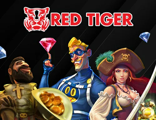 โลโก้ค่ายเกม Red Tiger Slot ค่ายเกมที่เน้น สล็อตแตกหนัก พร้อมฟีเจอร์ Jackpot รายวัน
